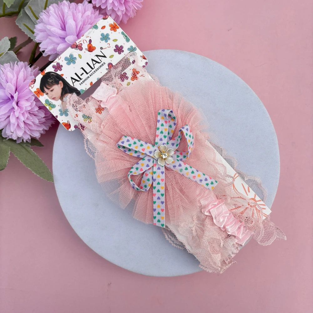 Ribbon Flower Lace New Born Baby Headband