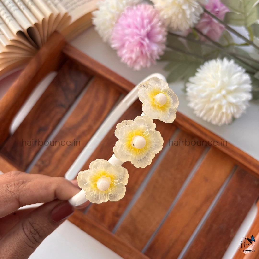 Pearl Bloom Floral Headband