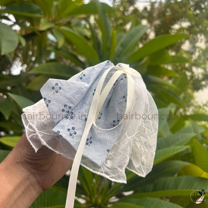Vintage Lace Bow Hair Claw Clip – Medium