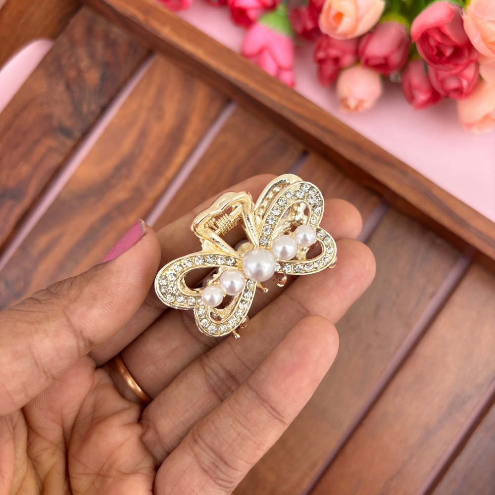 Premium Stoned Hair Claw - Medium