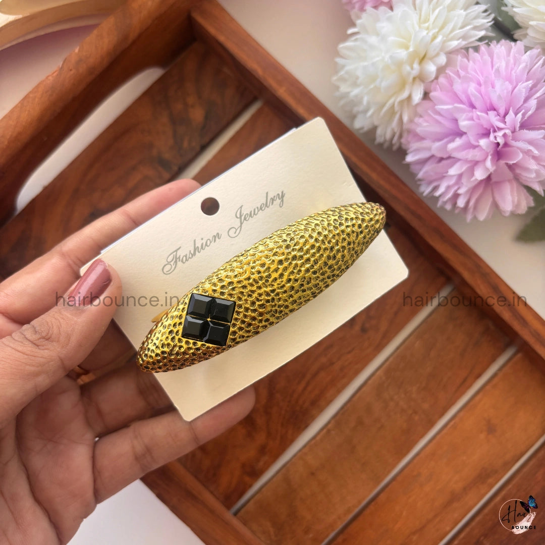 Luxe Textured Snap Clip