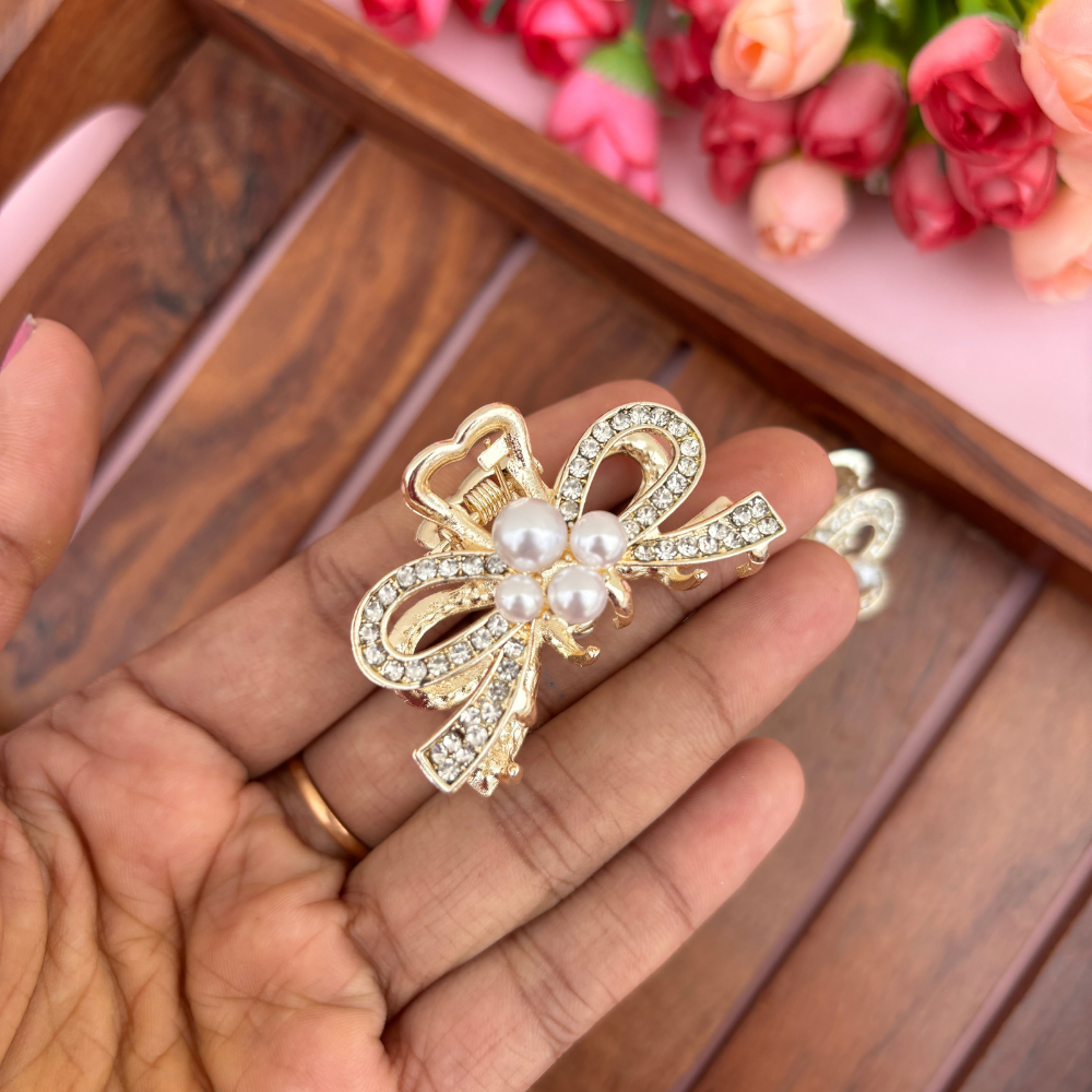 Premium Stoned Hair Claw - Medium