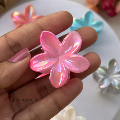 Colourful Shinny Lilly Hair Claw - Small