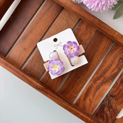 Glossy Sakura Hair Claw – Pack of 2