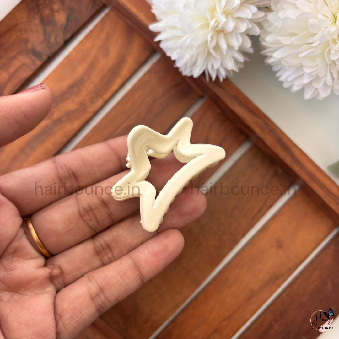 Pastel Star Hair Claw – Small