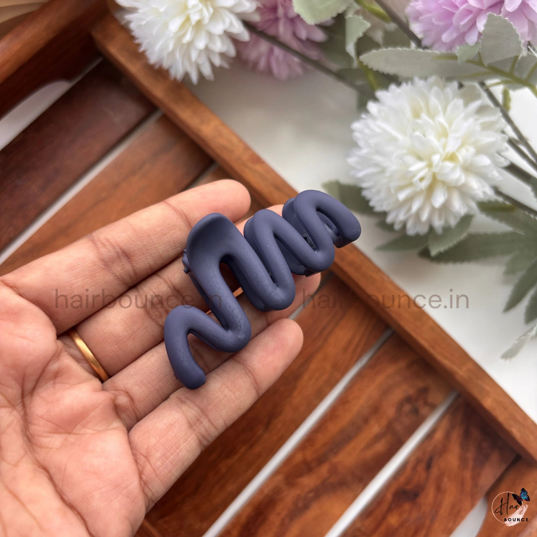 Abstract Wave Hair Claw – Medium