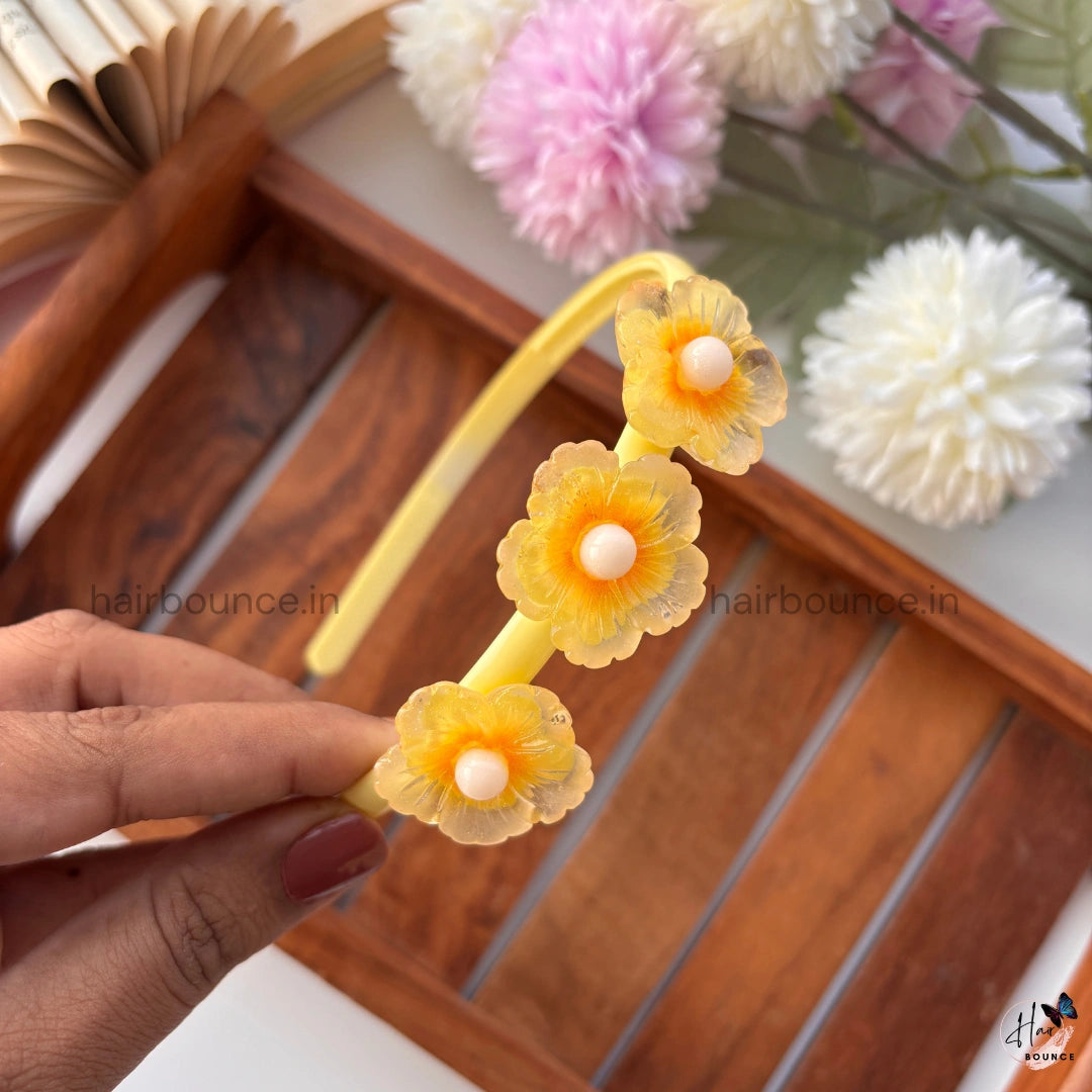 Pearl Bloom Floral Headband