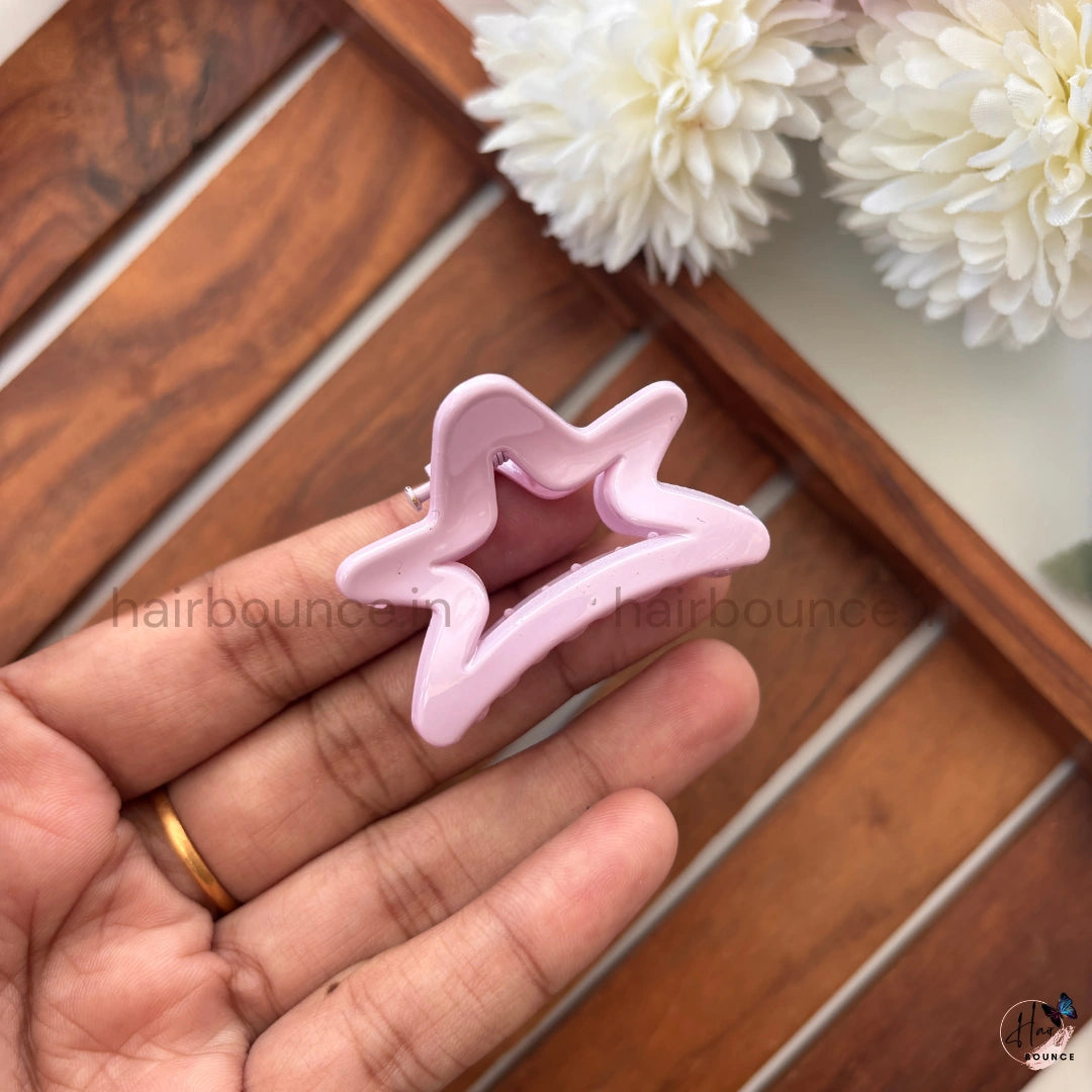 Pastel Star Hair Claw – Small