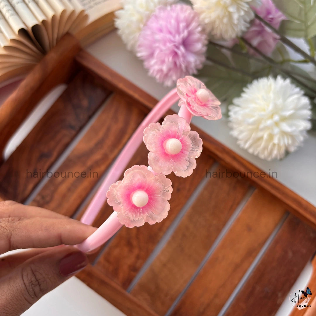 Pearl Bloom Floral Headband