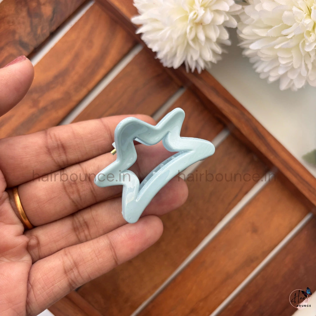 Pastel Star Hair Claw – Small