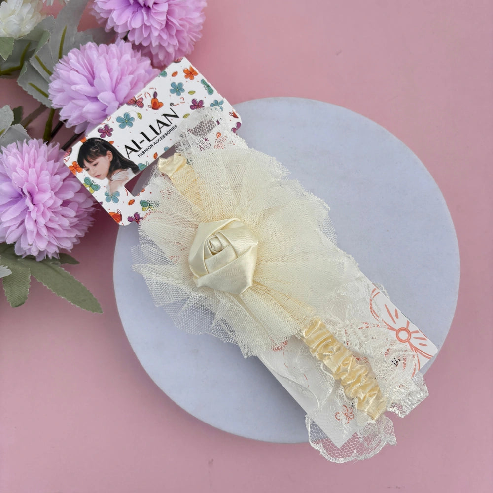 Lacebud Rose New Born Baby Headband