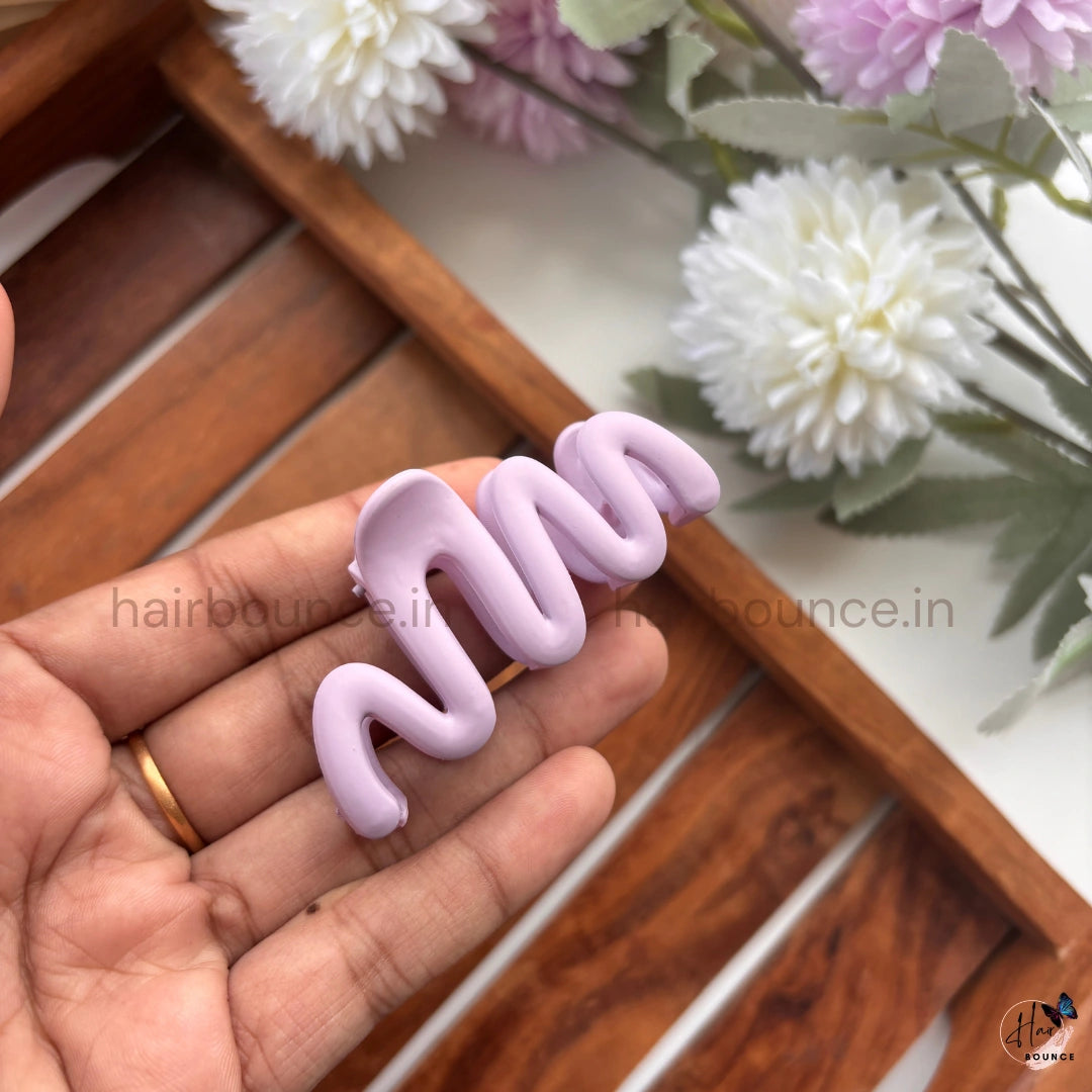 Abstract Wave Hair Claw – Medium
