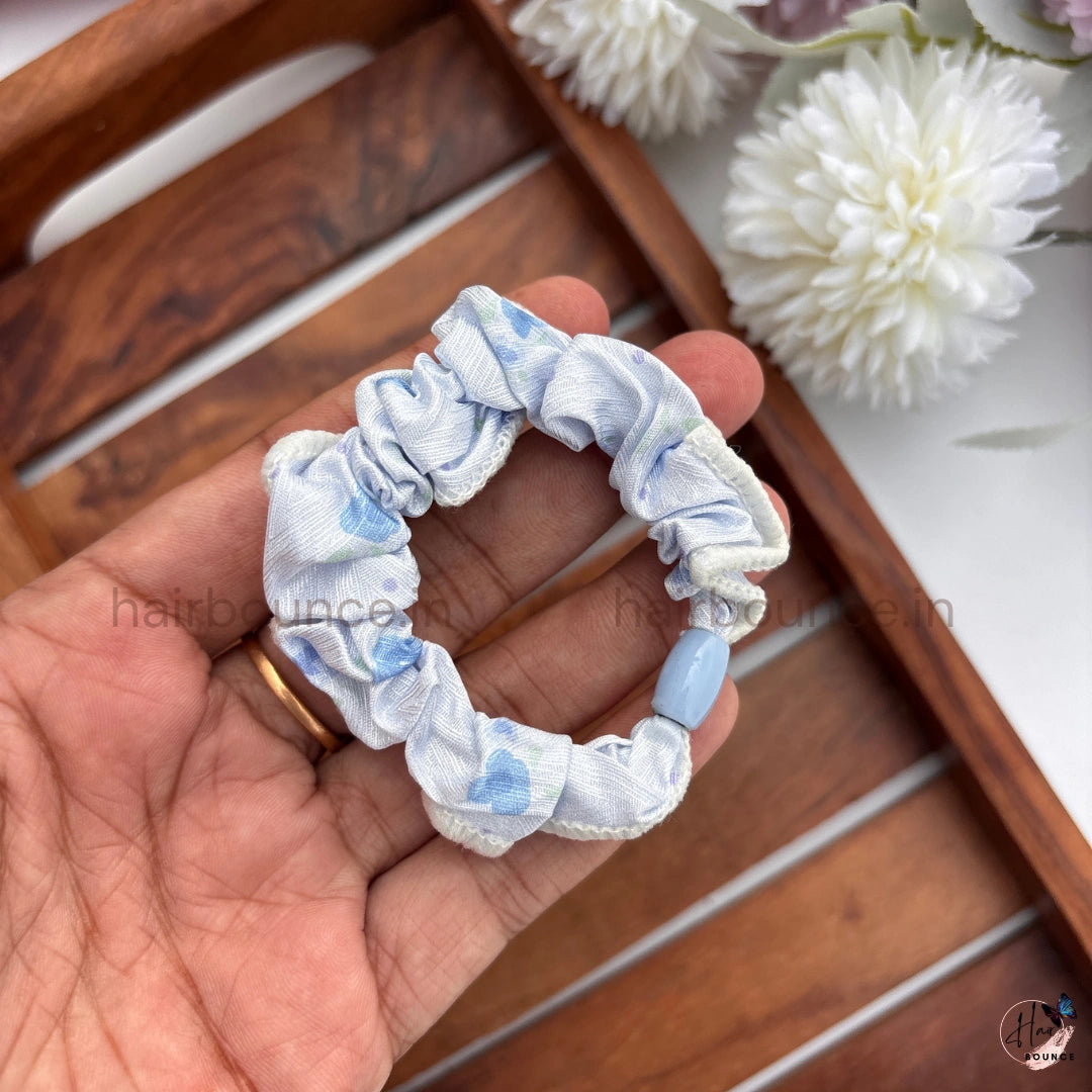 Pastel Petals Hair Scrunchies for Women & Girls