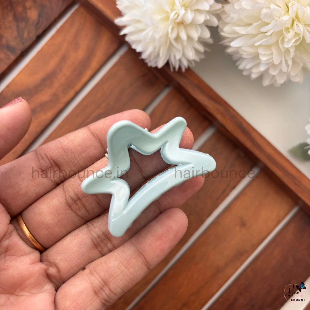 Pastel Star Hair Claw – Small