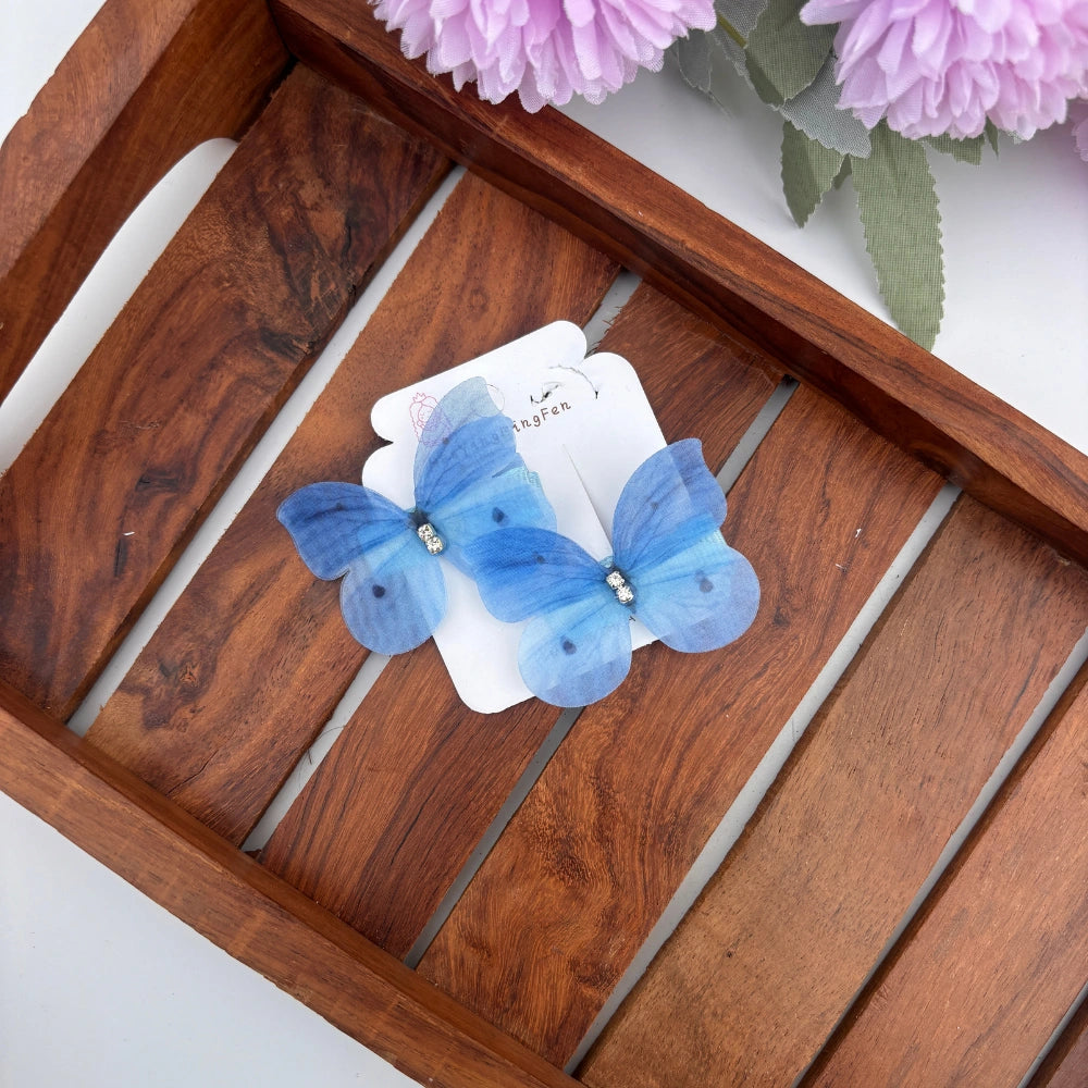 Soft Dot Butterfly Clips