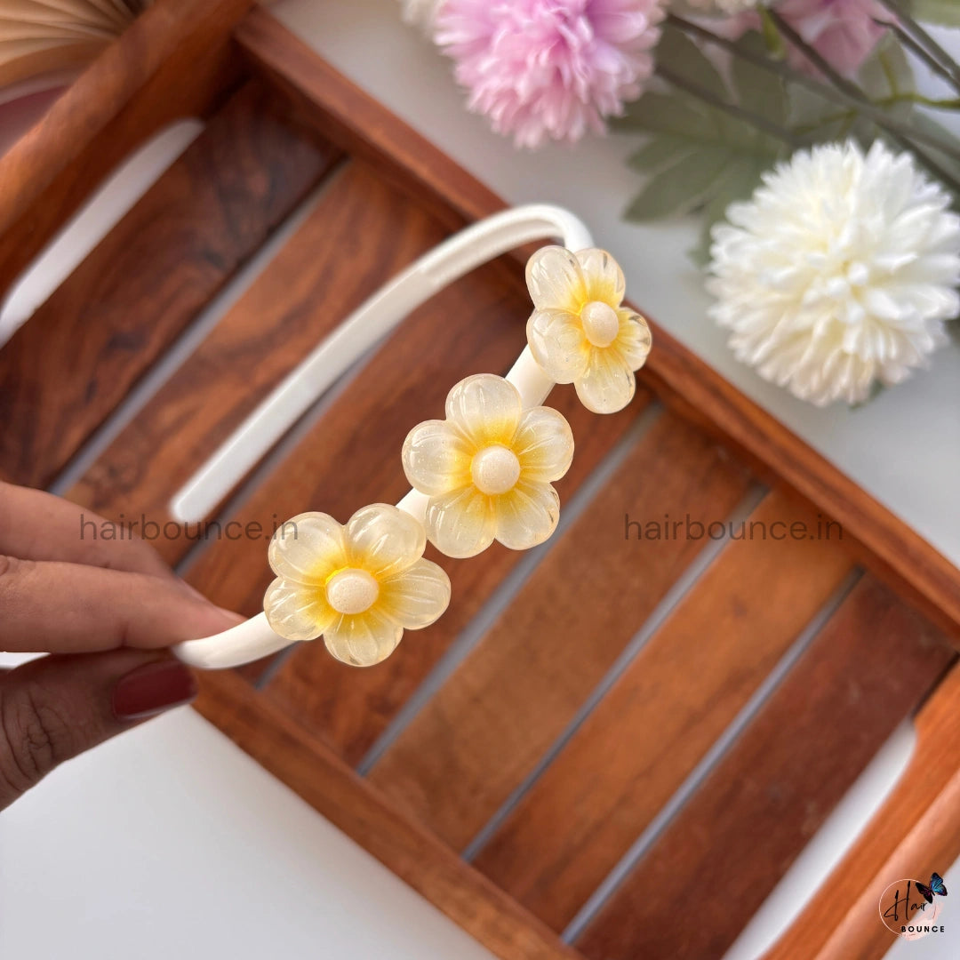 Daisy Pearl Floral Headband