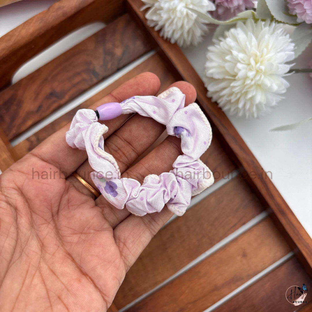 Pastel Petals Hair Scrunchies for Women & Girls
