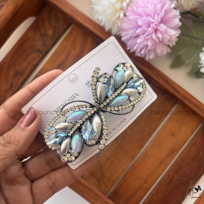 Crystal Flutter Butterfly Clip