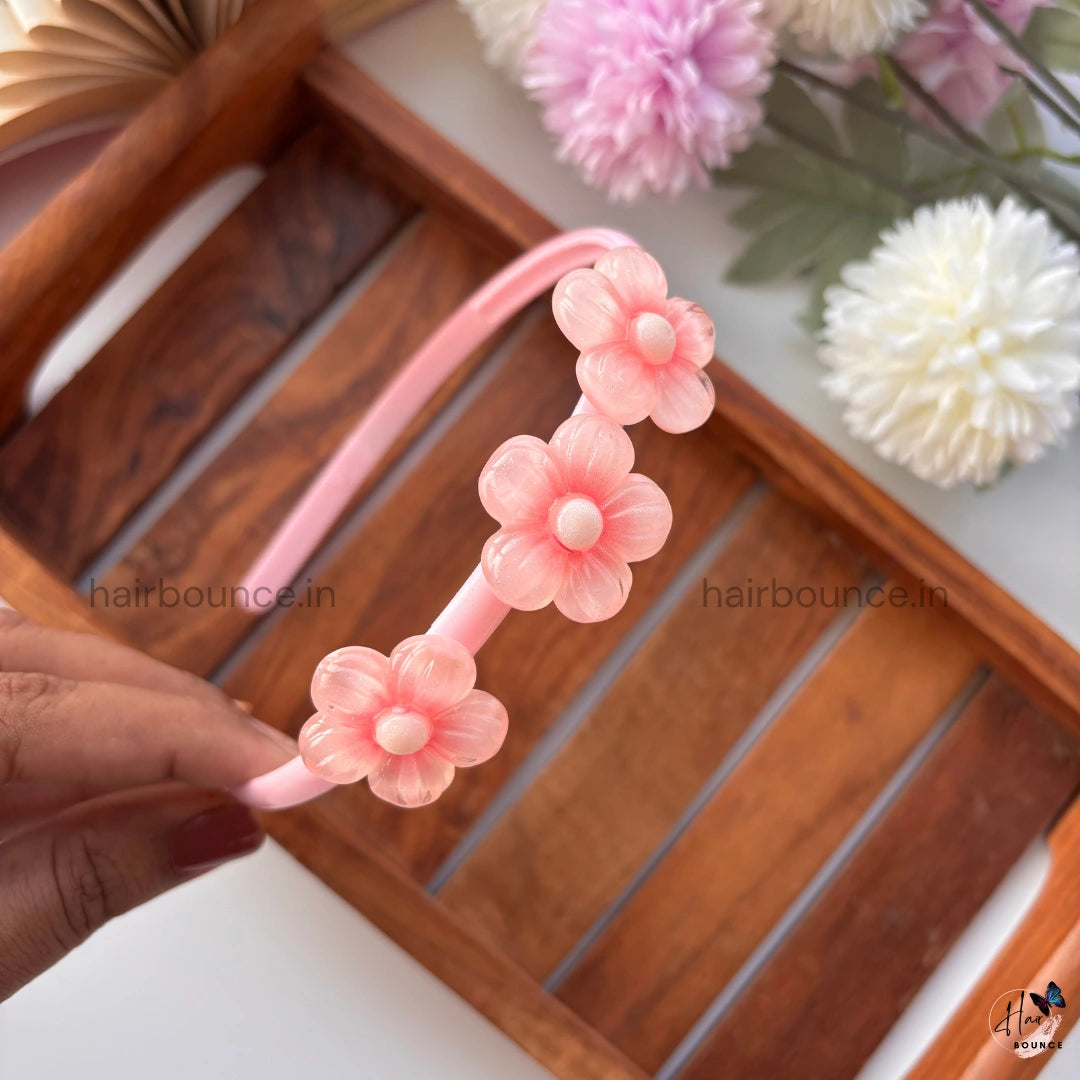 Daisy Pearl Floral Headband