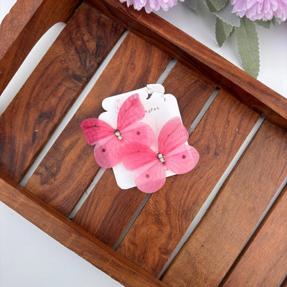 Soft Dot Butterfly Clips
