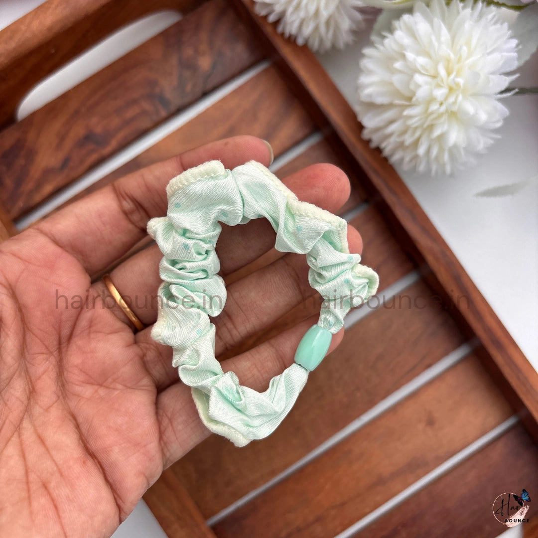 Pastel Petals Hair Scrunchies for Women & Girls