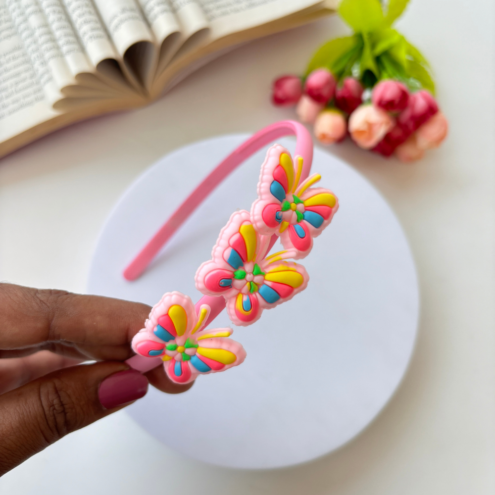 Lovely Triple Butterfly Headband