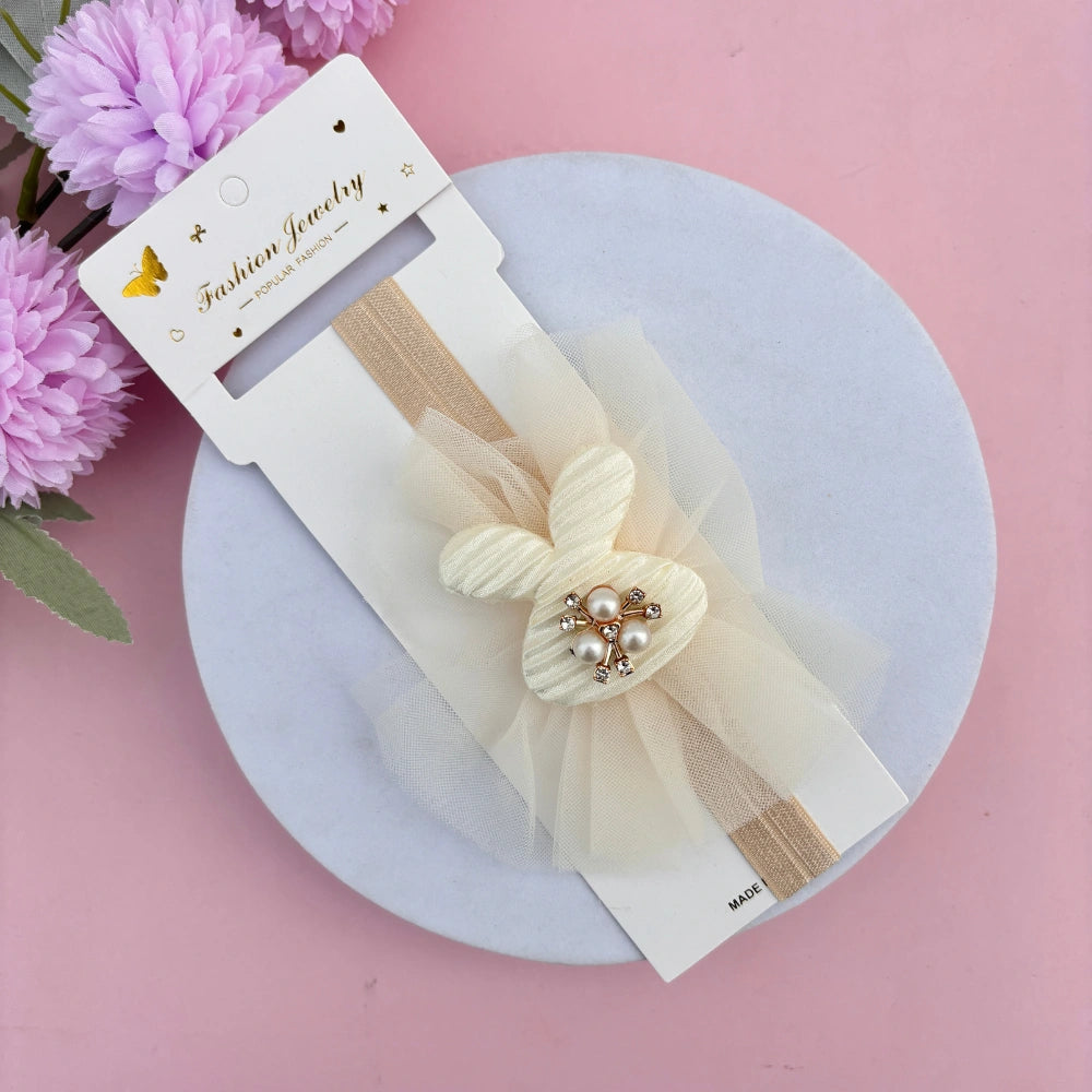 Pearl Bunny Bliss New Born Headband
