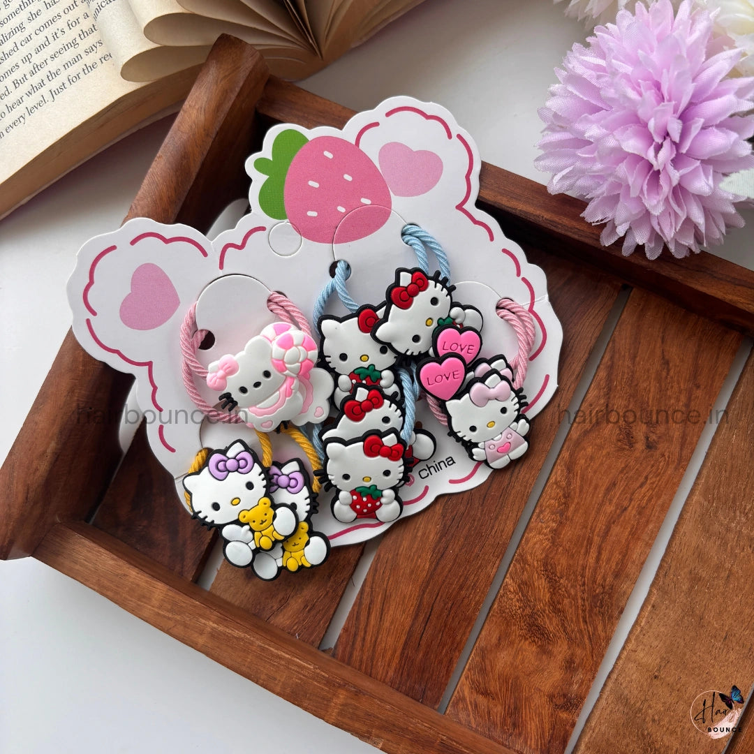 Cute Rubber Bands - Set of 5 Pairs