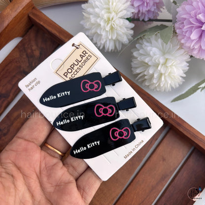 Kitty Snap Hair Clips for Kids (Pack of 3)