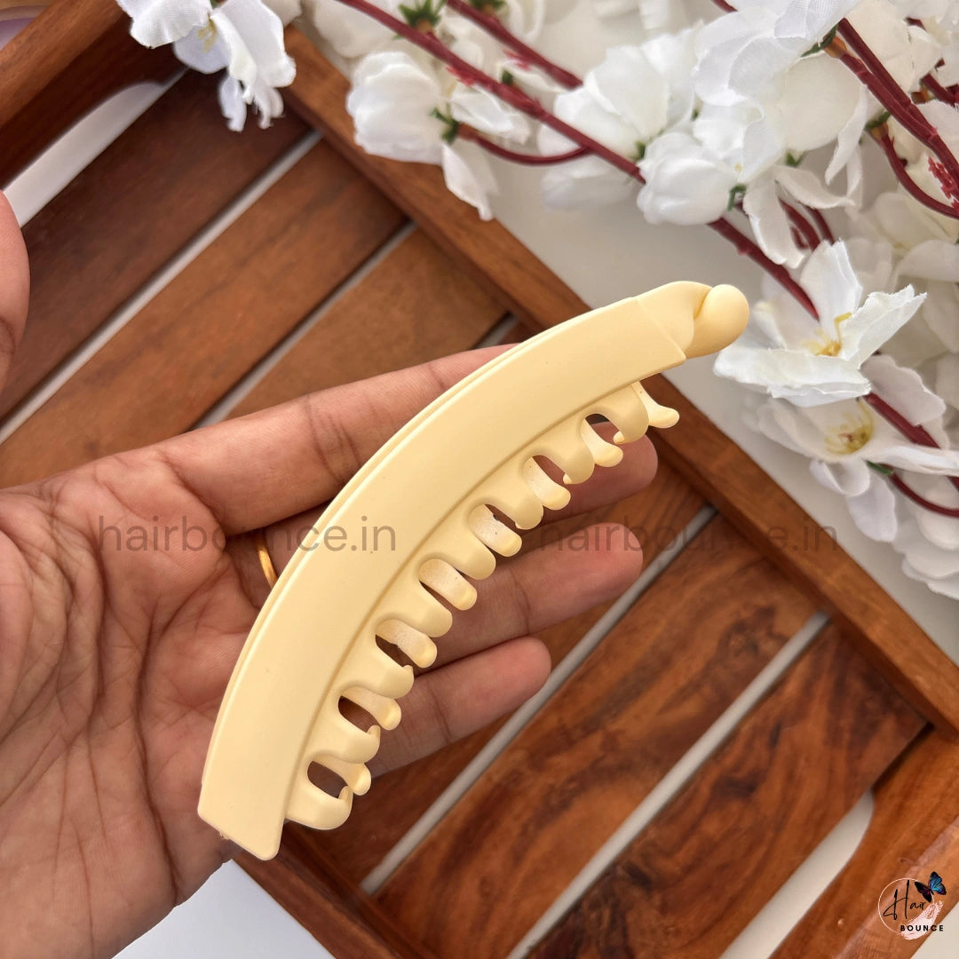 Matte Finish Banana Hair Clip – Large