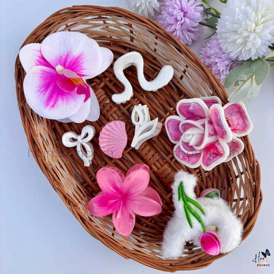 Pink Petal Hair Accessory Hamper
