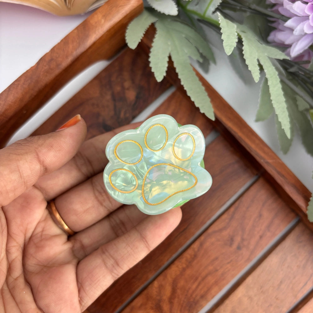 Paw Print Hair Claw - Medium