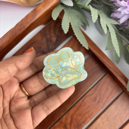 Paw Print Hair Claw - Medium