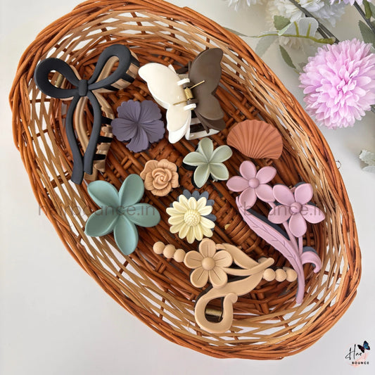 Cute Essentials Hair Accessories Set – Assorted Colours Combo (Pack of 10)