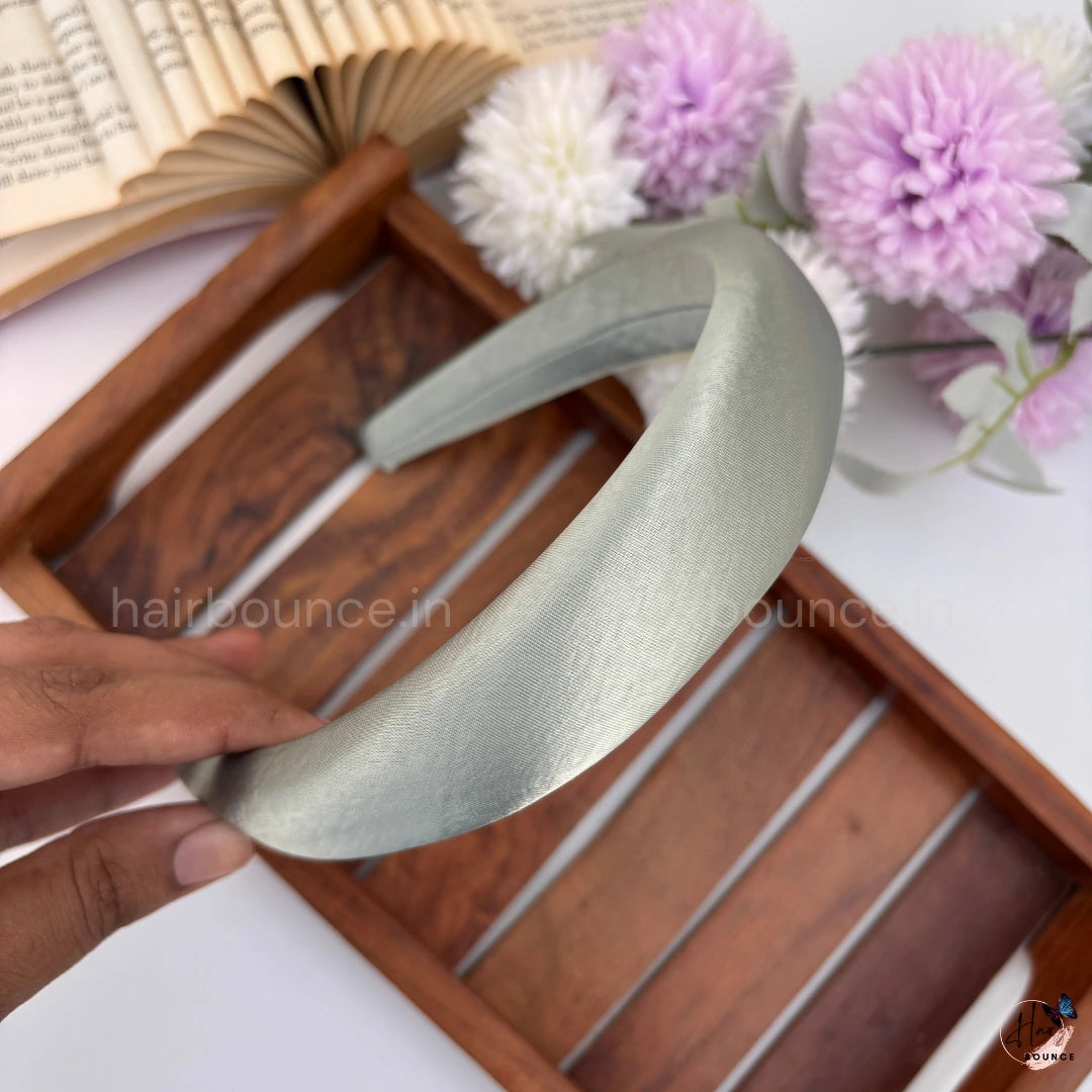 Luxe Satin Padded Headband for Women & Girls – Soft Wide Hair Band