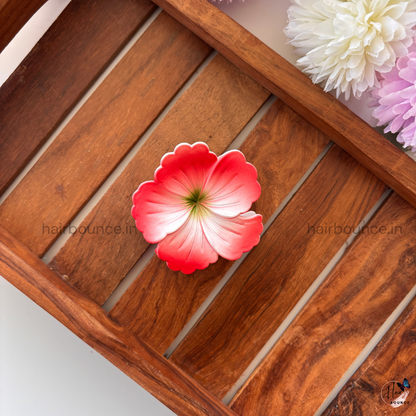 Dual Shade Hibiscus Hair Claw - Medium