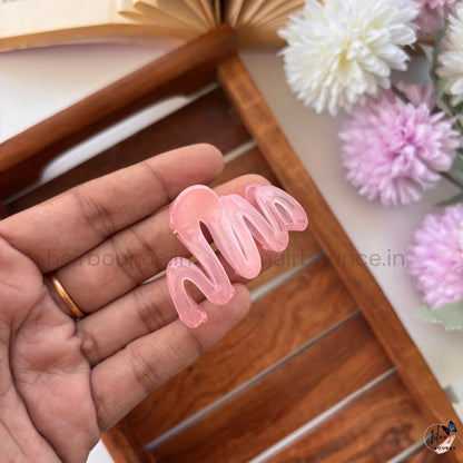 Transparent Mini Zig Zag Hair Claw – Small