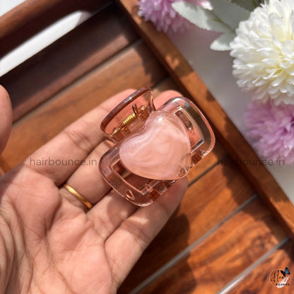 Heart Square Hair Claw - Medium