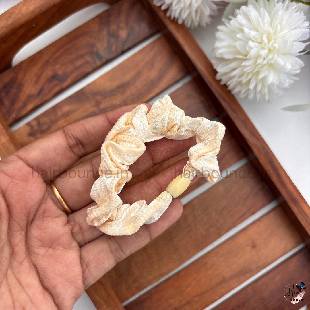 Pastel Petals Hair Scrunchies for Women & Girls