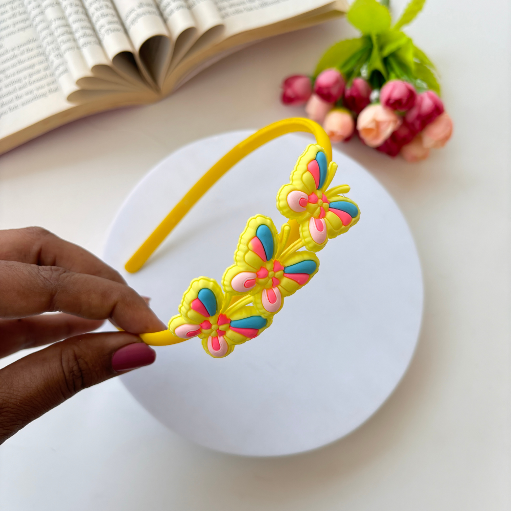 Lovely Triple Butterfly Headband