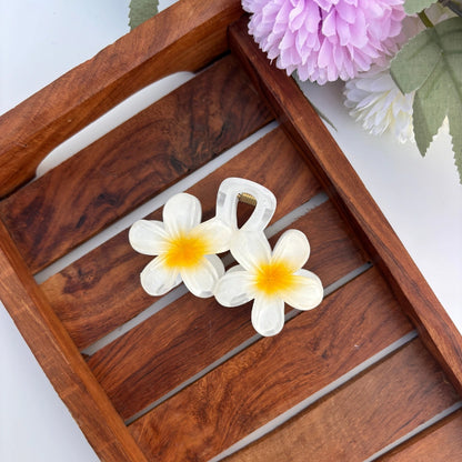 Plumeria Paradise Hair Claw - Large