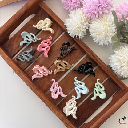 Swan Curve Hair Claw – Small