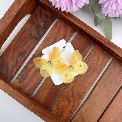Soft Dot Butterfly Clips