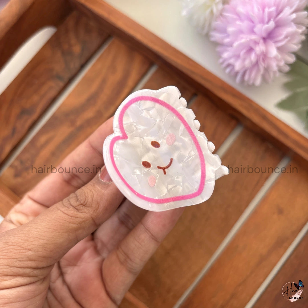 Smiley Cloud Hair Claw - Medium