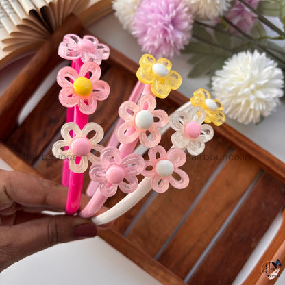 Loop Petal Jelly Flower Headband