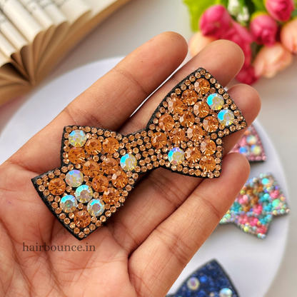 Bow Stone Alligator Clip