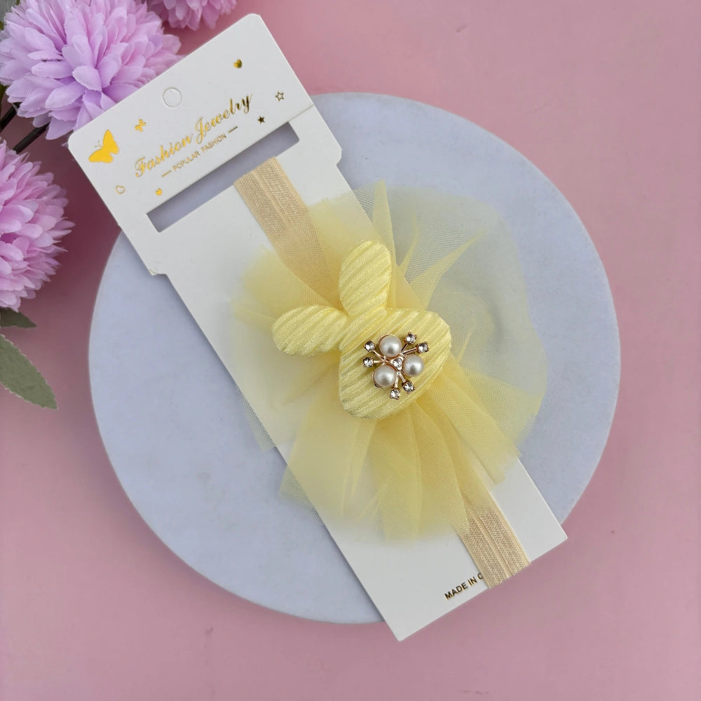Pearl Bunny Bliss New Born Headband