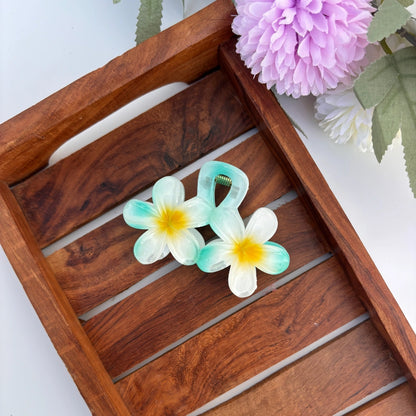 Plumeria Paradise Hair Claw - Large
