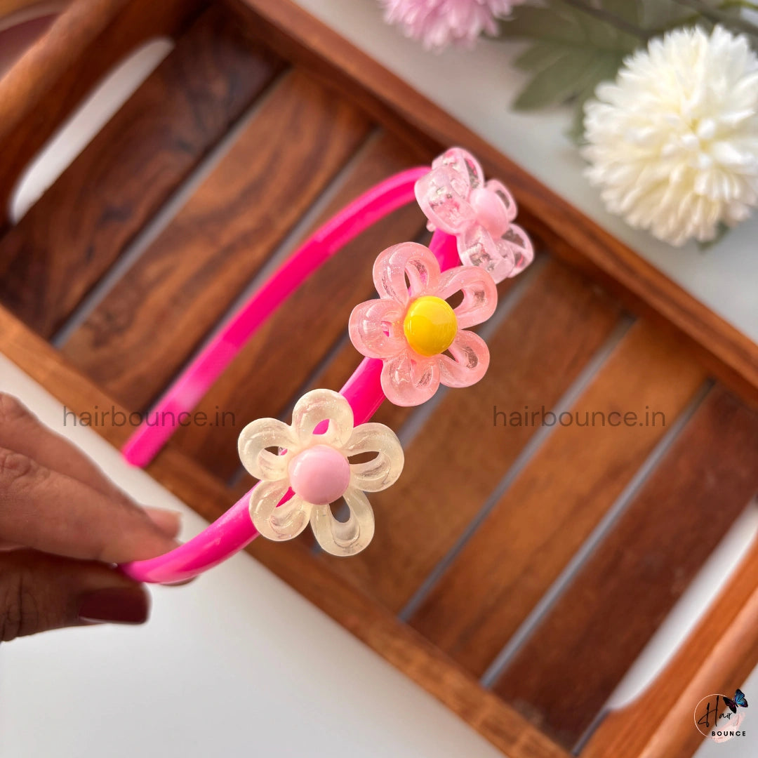 Loop Petal Jelly Flower Headband