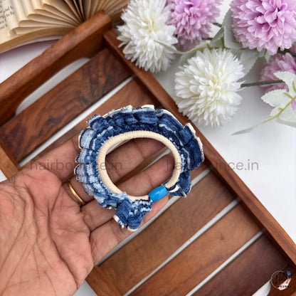 Ruffle Knit Hair Scrunchies for Women & Girls